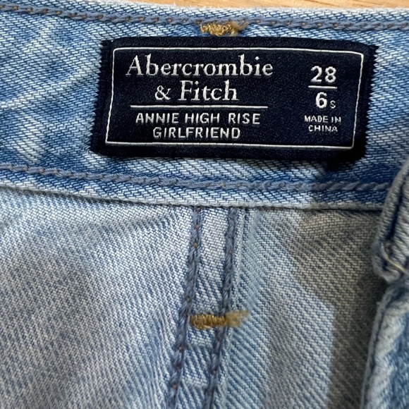 Abercrombie & Fitch Annie High Rose Girlfriend Jeans - Size 28 - Picture 4 of 6